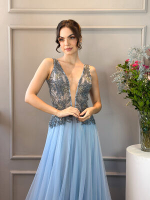 Vestido Cínthia Azul