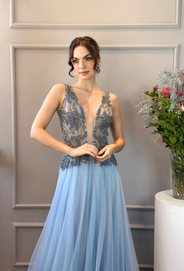 Vestido Cínthia Azul