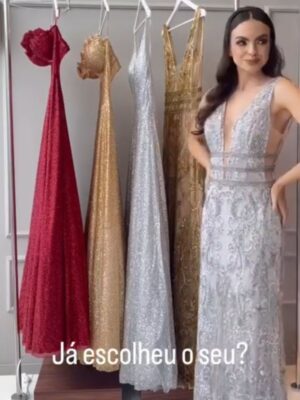 Vestido Cinara Prata