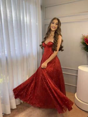 Vestido Cassie Vermelho