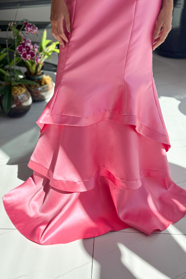Vestido rosa sereia