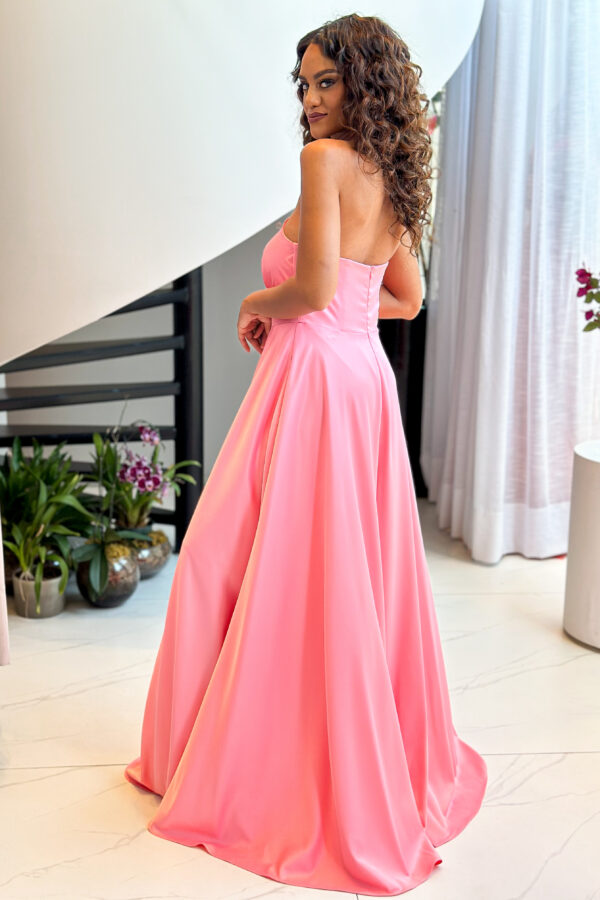 Vestido rosa chiclete madrinha