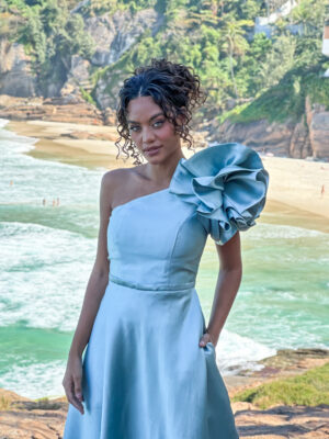 Vestido Cristiana Verde Menta